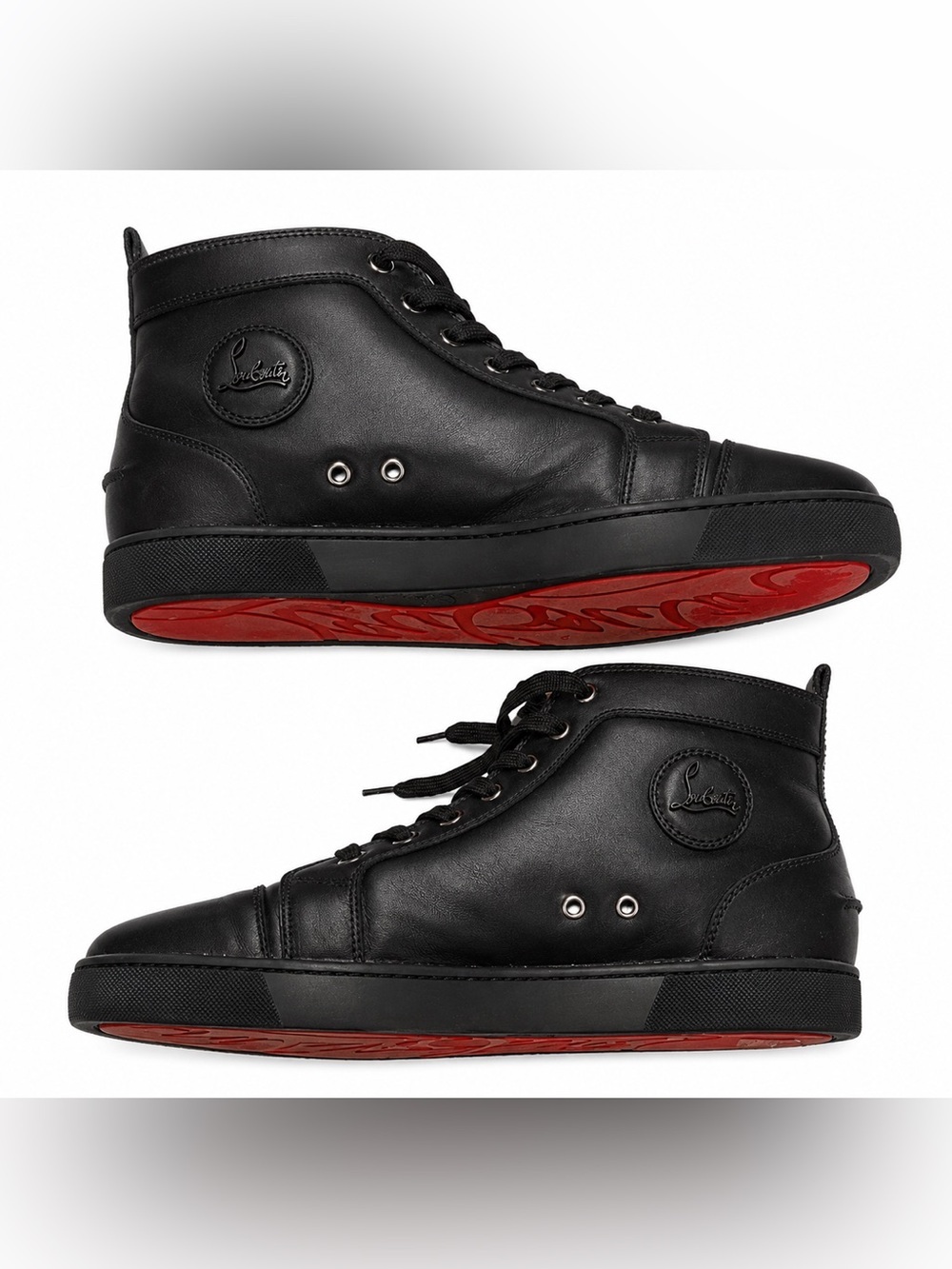 Christian Louboutin Black High-Top Sneakers